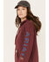 Image #2 - Ariat Women's Rebar Logo Sleeve Graphic Work Hooded Sweatshirt, Heather Red, hi-res