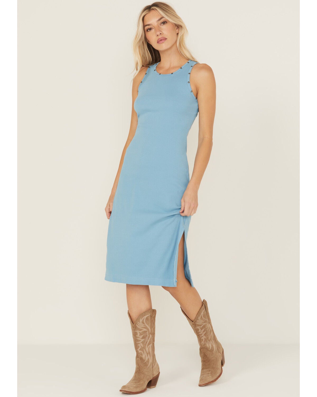 midi red holiday dress Draped Neck Midi Dress with Side Ring Detail – Gypsy River Apparel