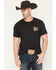 Image #1 - Red Dirt Hat Men's Bass Lighting Short Sleeve Graphic T-Shirt, Charcoal, hi-res