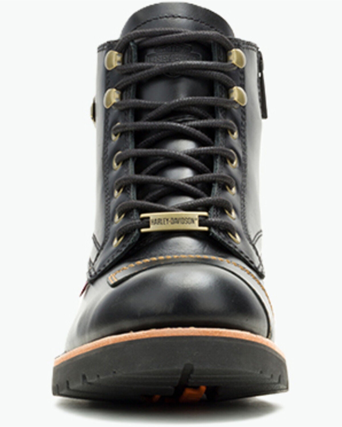 Image #4 - Harley Davidson Men's Liberty Lace-Up Motorcycle Boots - Round Toe, Black, hi-res