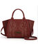 Image #1 - Wrangler Women's Jessie Tooled Concealed Carry Crossbody Bag, Red, hi-res