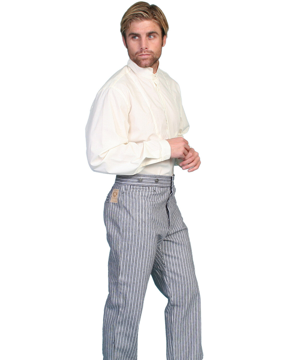 Image #4 - Scully Rail Striped Pants - Big & Tall, Black, hi-res