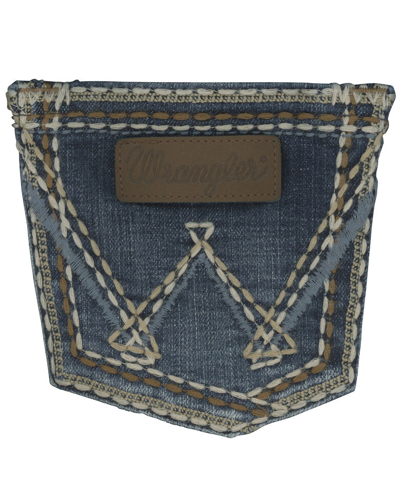 Wrangler Retro Women's Indigo Pocket with Stitch Sadie Jeans - Boot Cut ...