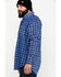 Image #4 - Ariat Men's Collins FR Plaid Print Long Sleeve Button-Down Work Shirt, Blue, hi-res