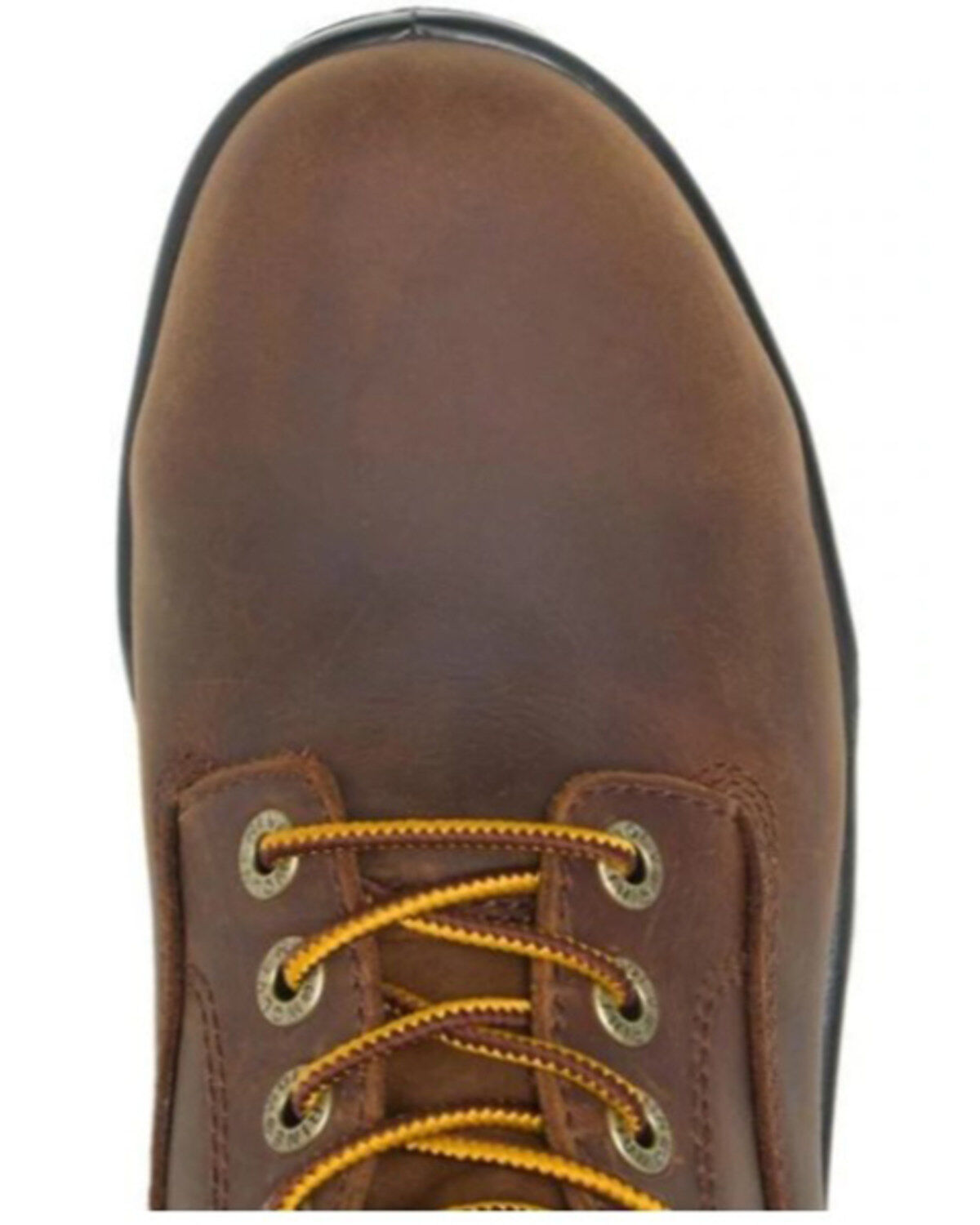Image #4 - Wolverine Men's DuraShock Waterproof Lace-Up Work Boot - Steel Toe, Dark Brown, hi-res