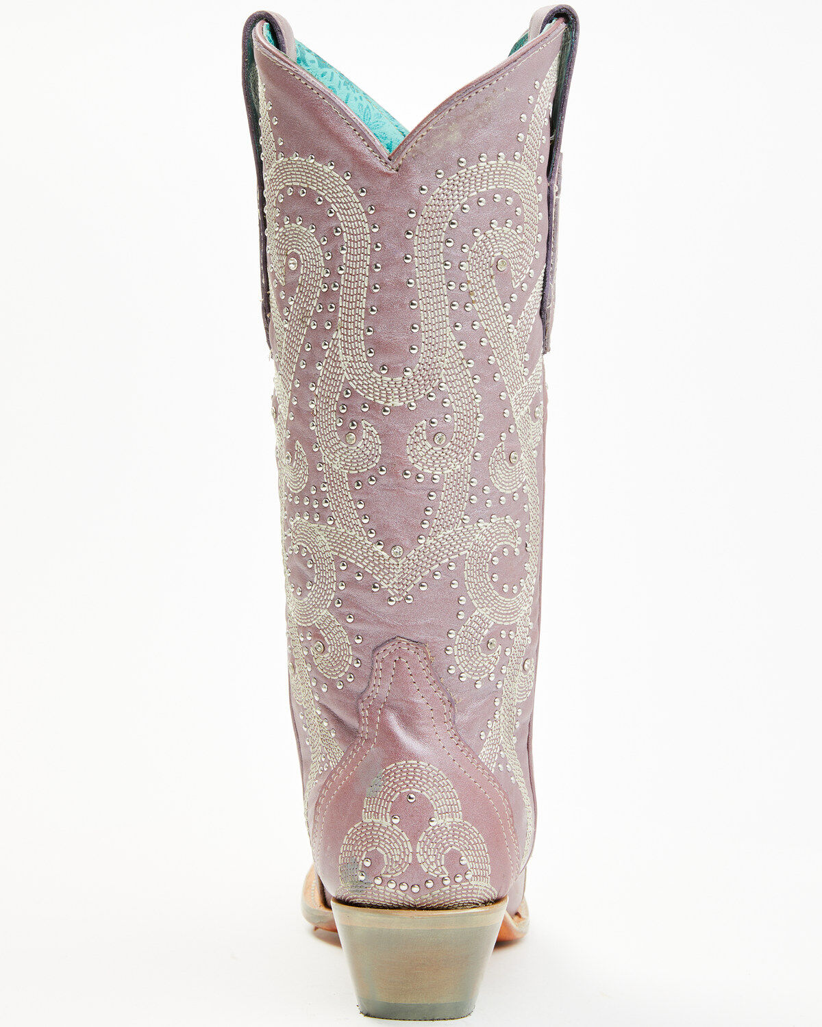Image #5 - Corral Women's Metallic Embellished Overlay Western Boots - Snip Toe, Rose, hi-res