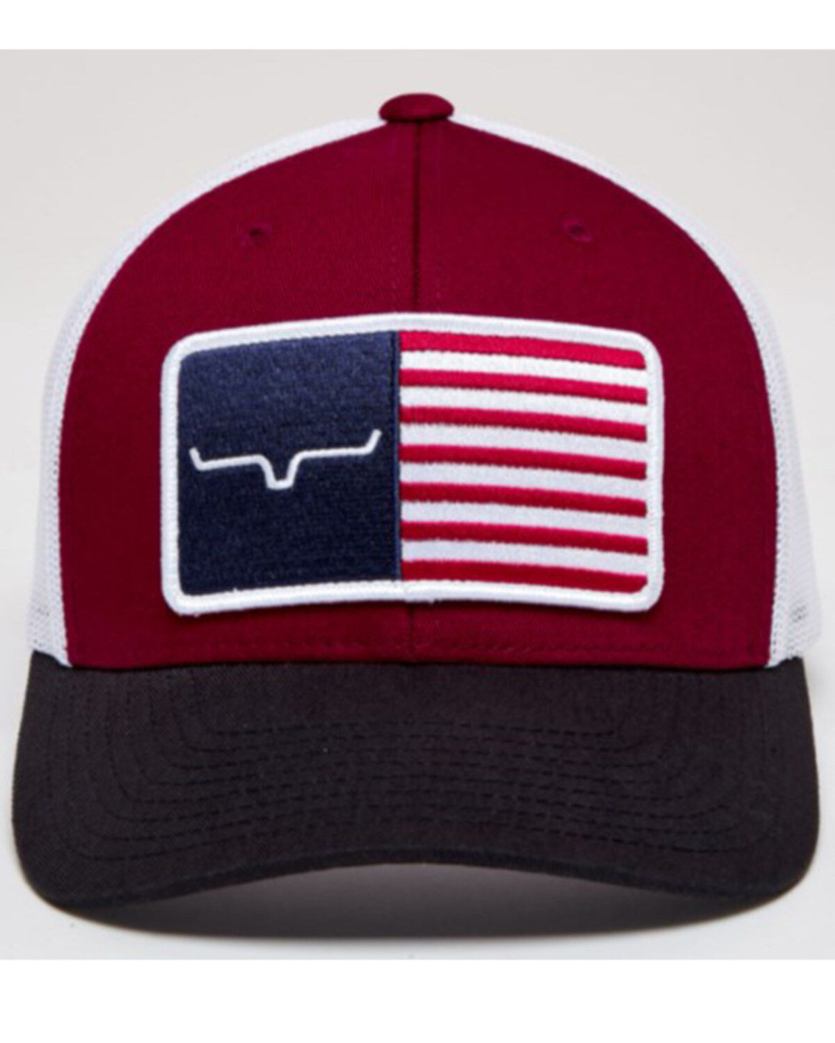 Kimes Ranch Men´s American Flag Patch Mesh Back TruckerCap teamlce.in - Image 4