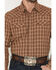 Image #3 - Cody James Men's Iron Oak Ranch Plaid Print Long Sleeve Snap Western Shirt, Lt Brown, hi-res