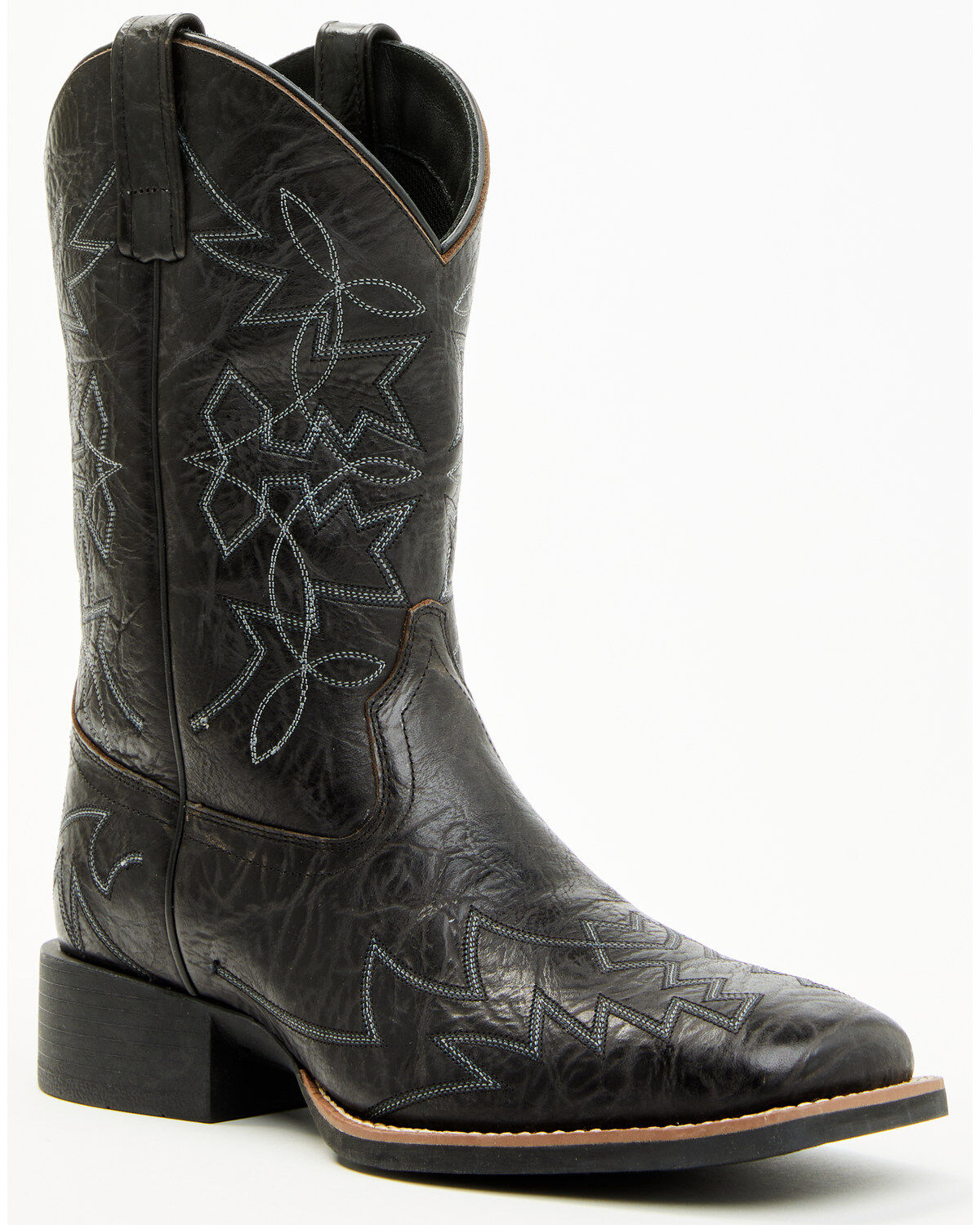 Cody James Ace Western Boots&trade; - Broad Square Toe, Black, hi-res