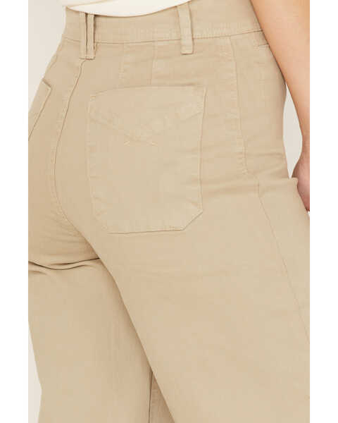 Image #4 - Unpublished Denim Women's Oyster High Rise Gemma Cropped Straight Jeans, Taupe, hi-res