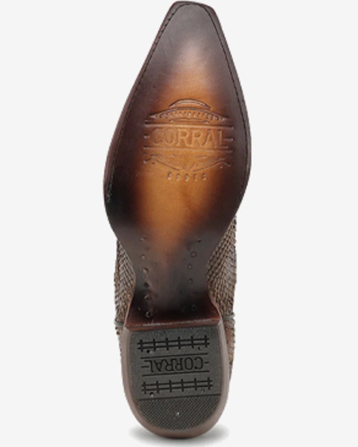 Image #6 - Corral Men's Exotic Python Western Boots - Snip Toe, Honey, hi-res