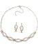 Montana Silversmiths Women's Barbwire Jewelry Set, Silver, hi-res