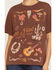 Image #3 - Shyanne Women's Western Embroidered Short Sleeve Graphic Tee, Chocolate, hi-res