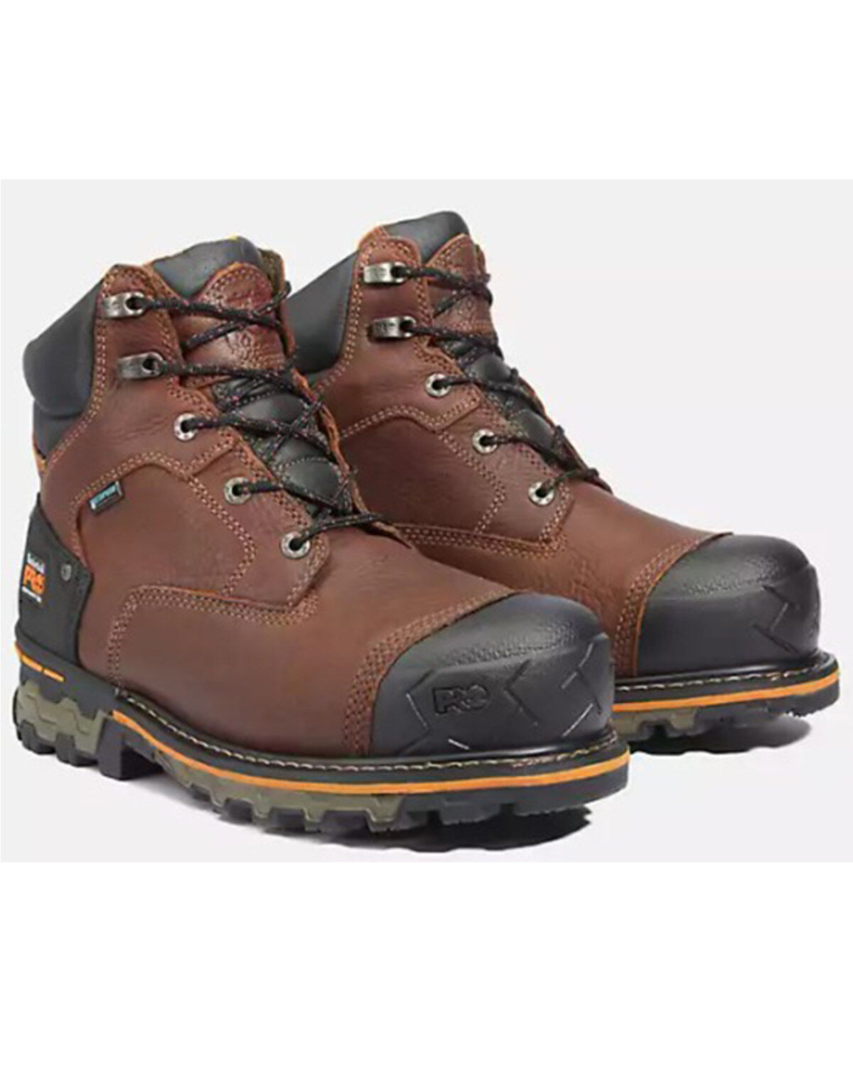 Timberland PRO Timberland Men's Gridworks 6 Inch Soft Toe Waterproof 6 WP, Brown, 11 Wide Timberland Pro Boa Magnitude 8\" Composite Toe Work Boot Men\u0027s