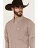 Image #2 - George Strait by Wrangler Men's Geo Print Long Sleeve Button-Down Stretch Western Shirt, Rust Copper, hi-res