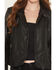Image #3 - Mauritius Women's Morgan Studded Scatter Star Leather Jacket, Black, hi-res