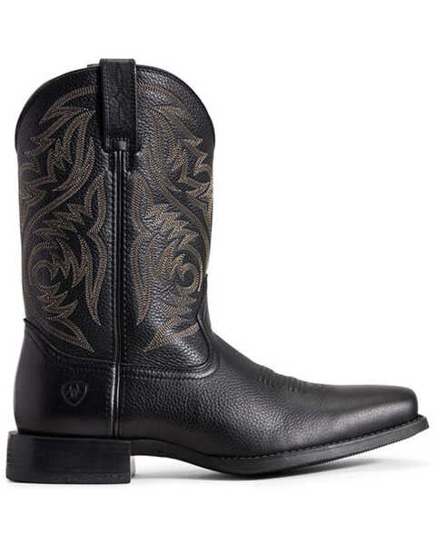Ariat Men's Sport Herdsman Western Boots - Square Toe, Black, hi-res