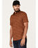 Levi's Men's Leopard Print Classic Pocket Button Up Shirt , Maroon, hi-res