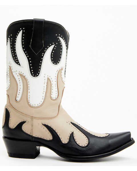Yippee Ki Yay by Old Gringo Women's Fire Soul Western Boots - Snip Toe, Black/white, hi-res