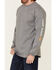 Image #3 - Cody James Men's FR Logo Long Sleeve Work T-Shirt, Light Grey, hi-res