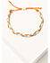 Image #2 - Shyanne Women's 5-Piece Flower Beaded Evil Eye Heart Bracelet Set, Gold, hi-res