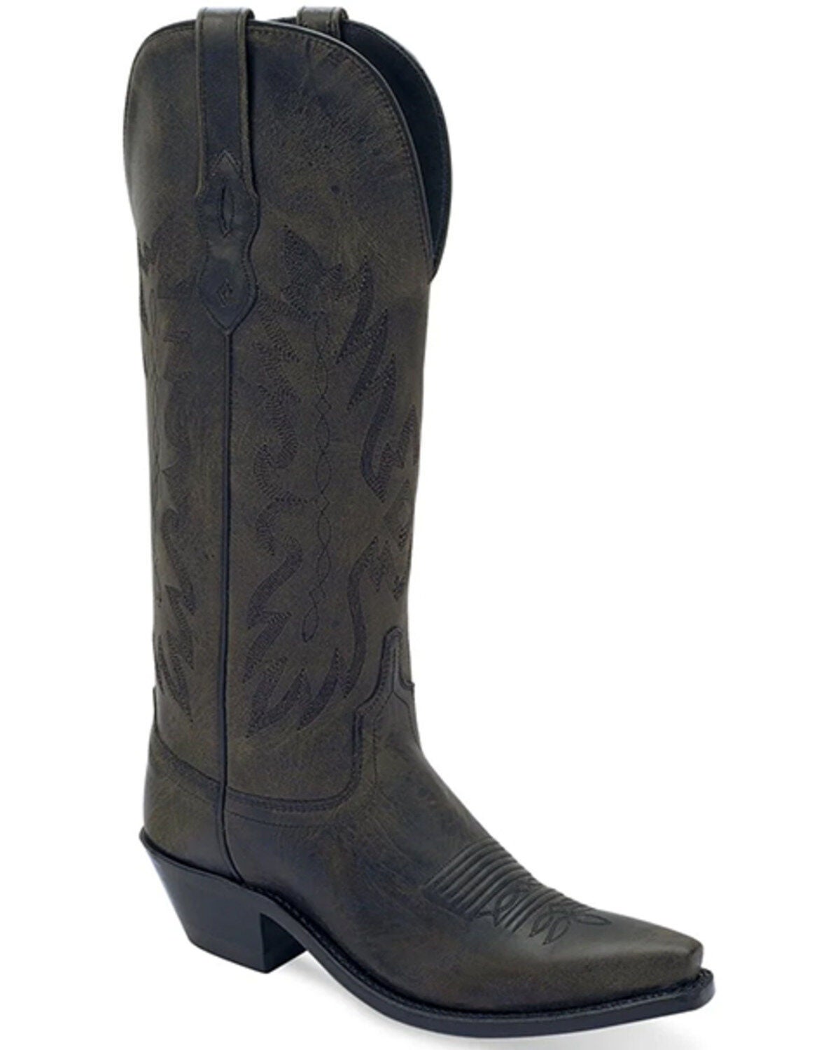 Old West Women's Western Boots - Snip Toe, Black, hi-res