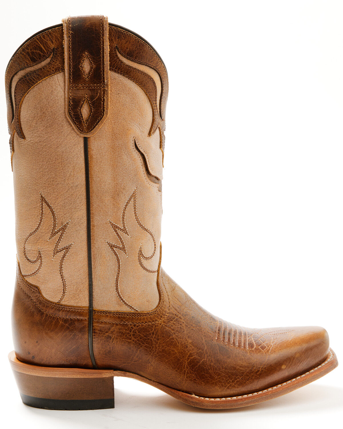 Image #2 - Moonshine Spirit Men's Showtime Inlay Western Boots - Square Toe, Tan, hi-res
