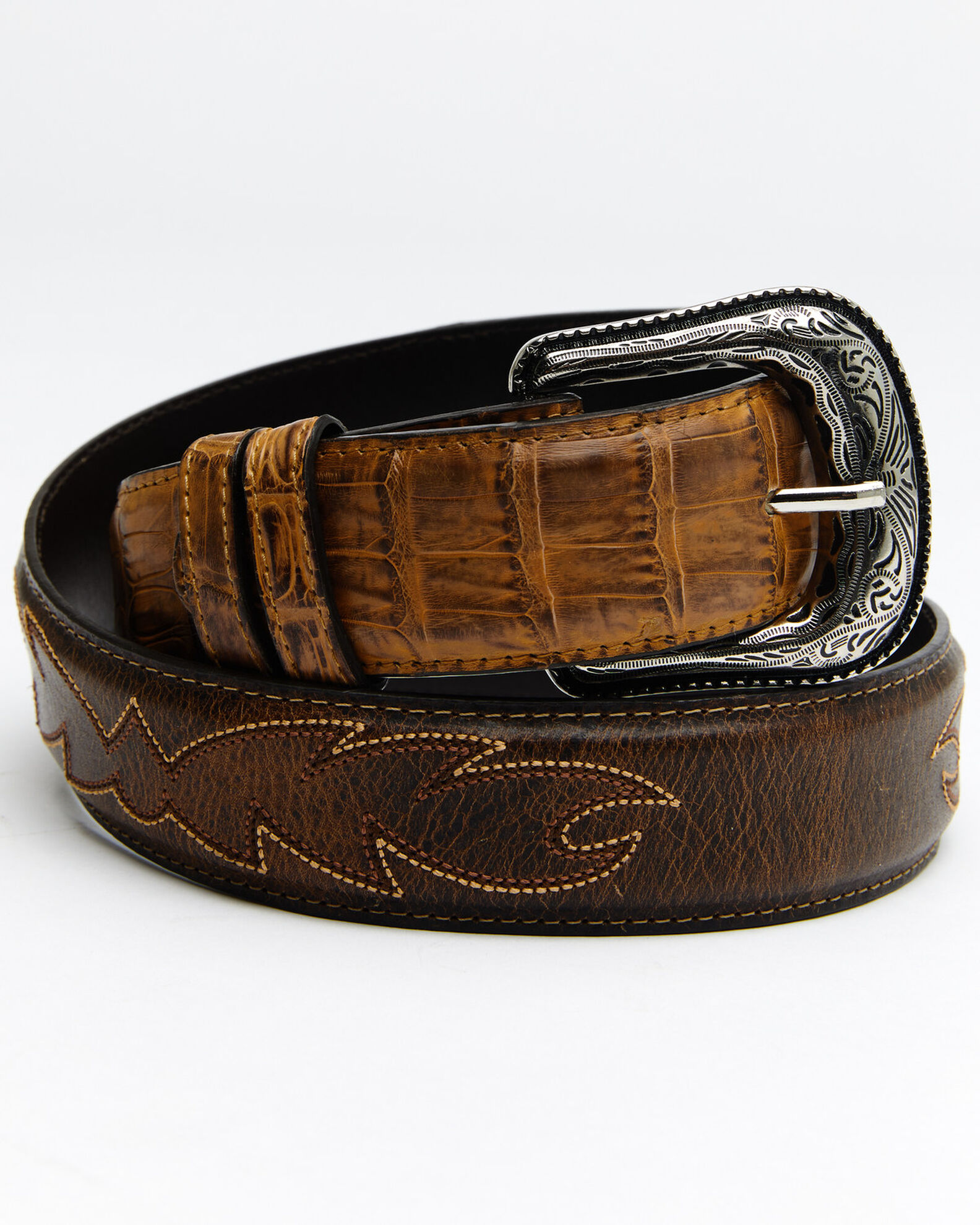 Ariat gold store buckle caiman
