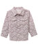 Image #1 - Wrangler Toddler Boys' Paisley Print Long Sleeve Snap Western Shirt, White, hi-res