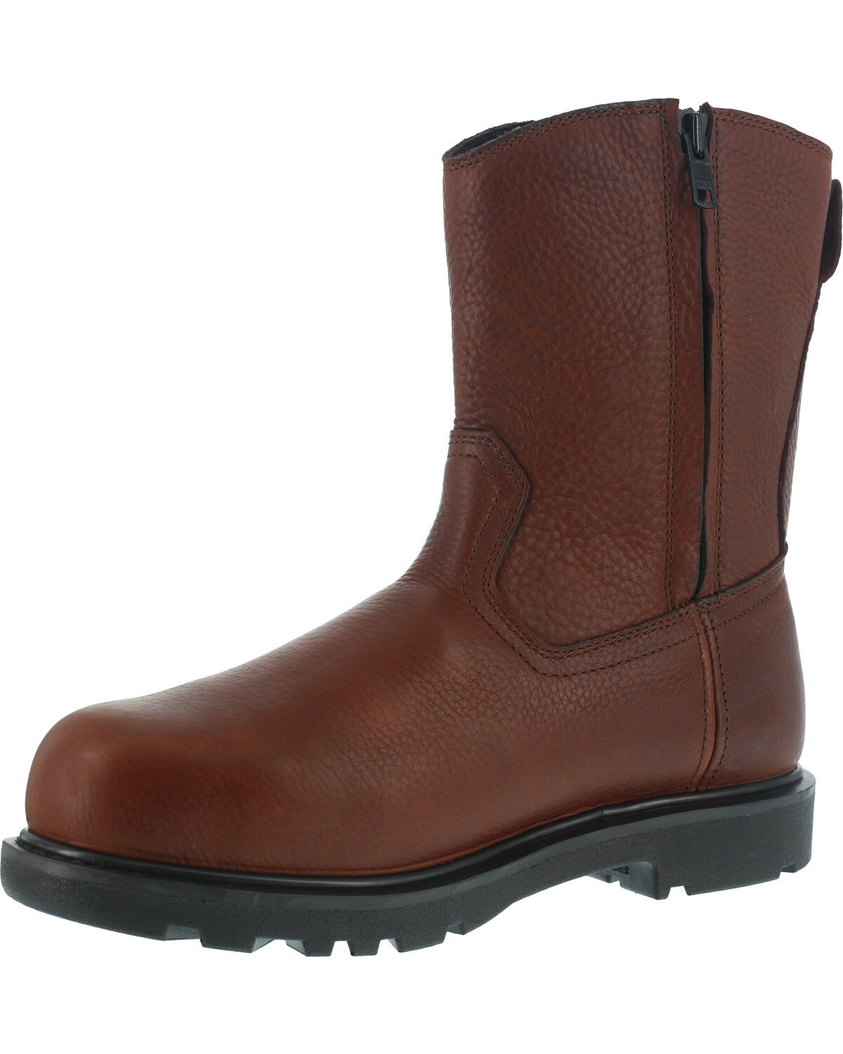 side zip wellington work boots