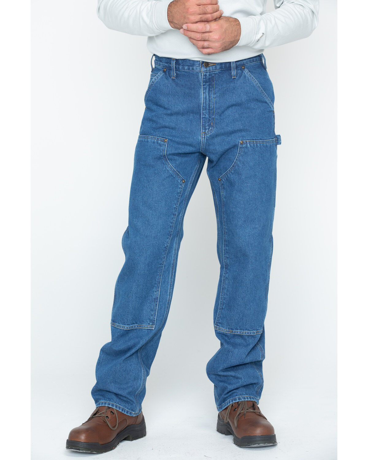 Carhartt WIP Double Knee Pant - Denim | Black (stone washed