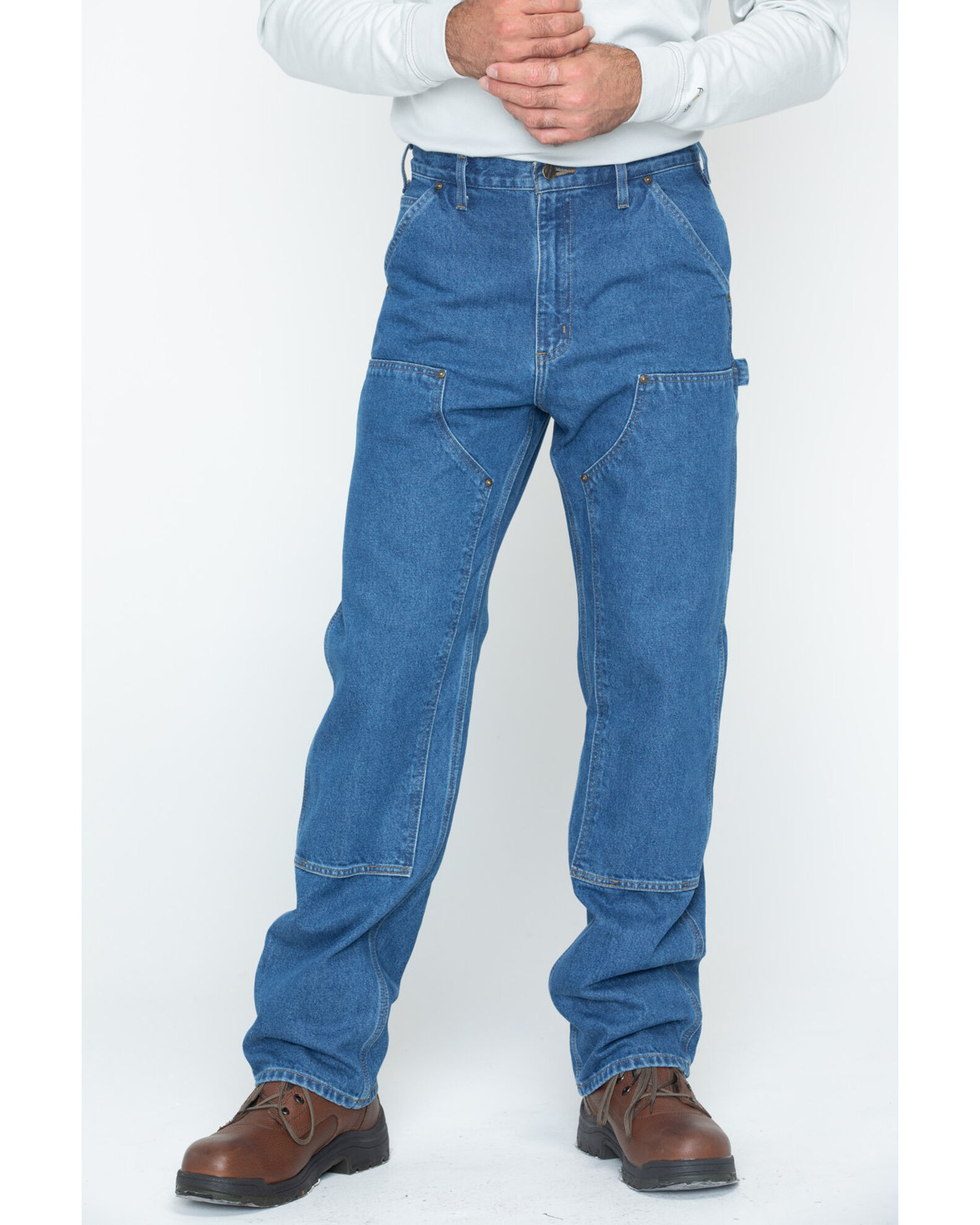 Carhartt b07 double front logger dungaree top
