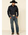 Wrangler Men's Advanced Comfort Stretch Denim Long Sleeve Work Shirt , Denim, hi-res