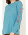 Image #3 - Ariat Women's FR Stretch Logo Long Sleeve Work Shirt, Light Blue, hi-res