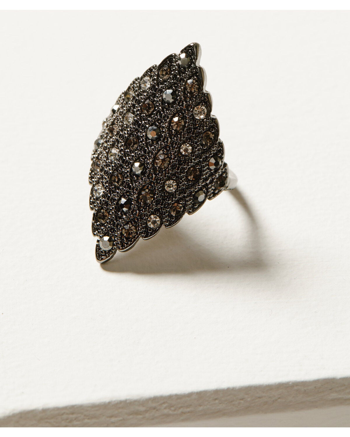 Shyanne Women's Enchanted Forest Pewter Diamond Statement Ring, Pewter, hi-res