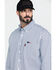 Cinch Men's FR Lightweight Vertical Striped Long Sleeve Work Shirt , , hi-res