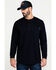 Image #1 - Hawx Men's Men's FR Pocket Henley Long Sleeve Work Shirt , Navy, hi-res