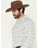 Image #2 - Gibson Trading Co Men's Time Warp Floral Print Long Sleeve Snap Western Shirt, Off White, hi-res
