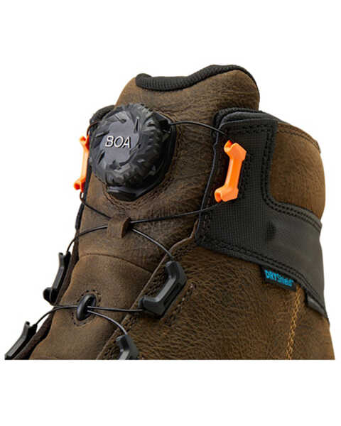 Image #6 - Ariat Men's 6" Stump Jumper BOA Waterproof Work Boots - Composite Toe, Brown, hi-res