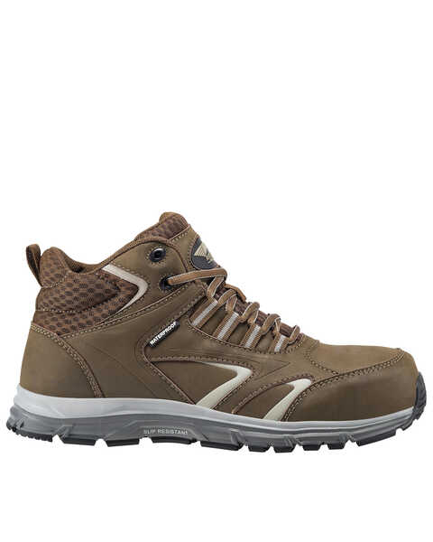 Image #2 - Avenger Men's Thresher Waterproof Work Shoes - Aluminum Toe, Brown, hi-res