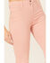 Sneak Peek Women's High Rise Slim Bootcut Jeans, Pink, hi-res
