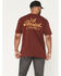 Image #4 - Thorogood Men's Vintage Classic Logo Short Sleeve Graphic T-Shirt, Maroon, hi-res