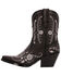 Durango Women's Crush Sterling Wildflower Western Booties - Snip Toe , Black, hi-res