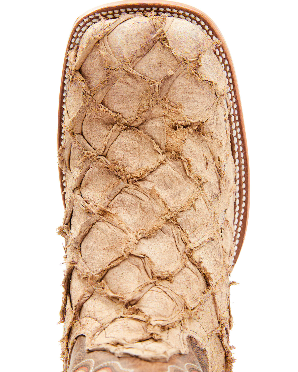 Image #6 - Cody James Men's Exotic Pirarucu Western Boots - Broad Square Toe, Tan, hi-res