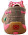 Image #4 - Twisted X Women's Eco Pink Multi Canvas Driving Shoe  - Moc Toe, , hi-res