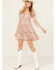 Image #1 - Ash & Violet Women's Tiered Floral Mini Dress, Multi, hi-res