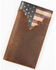 Cody James Men's Distressed Patriotic Checkbook Wallet, Red/white/blue, hi-res