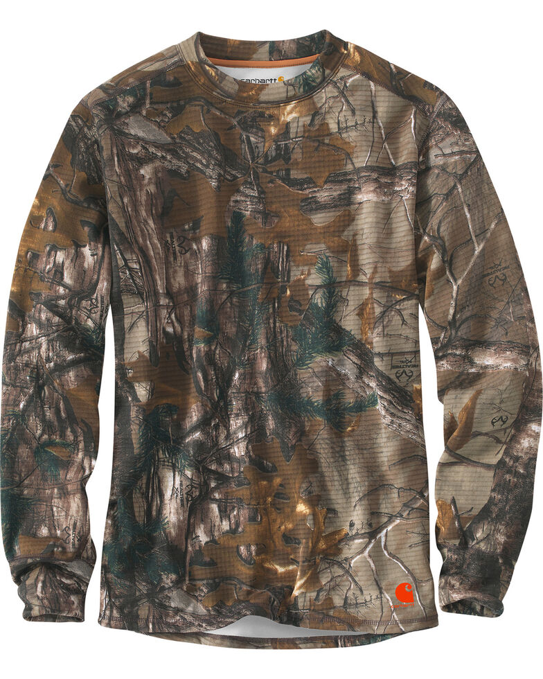 Carhartt Men S Base Force Extremes Cold Weather Camo Crewneck