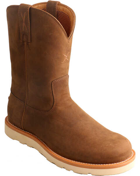 Image #1 - Twisted X Men's Distressed Saddle Casual Western Boots, Brown, hi-res
