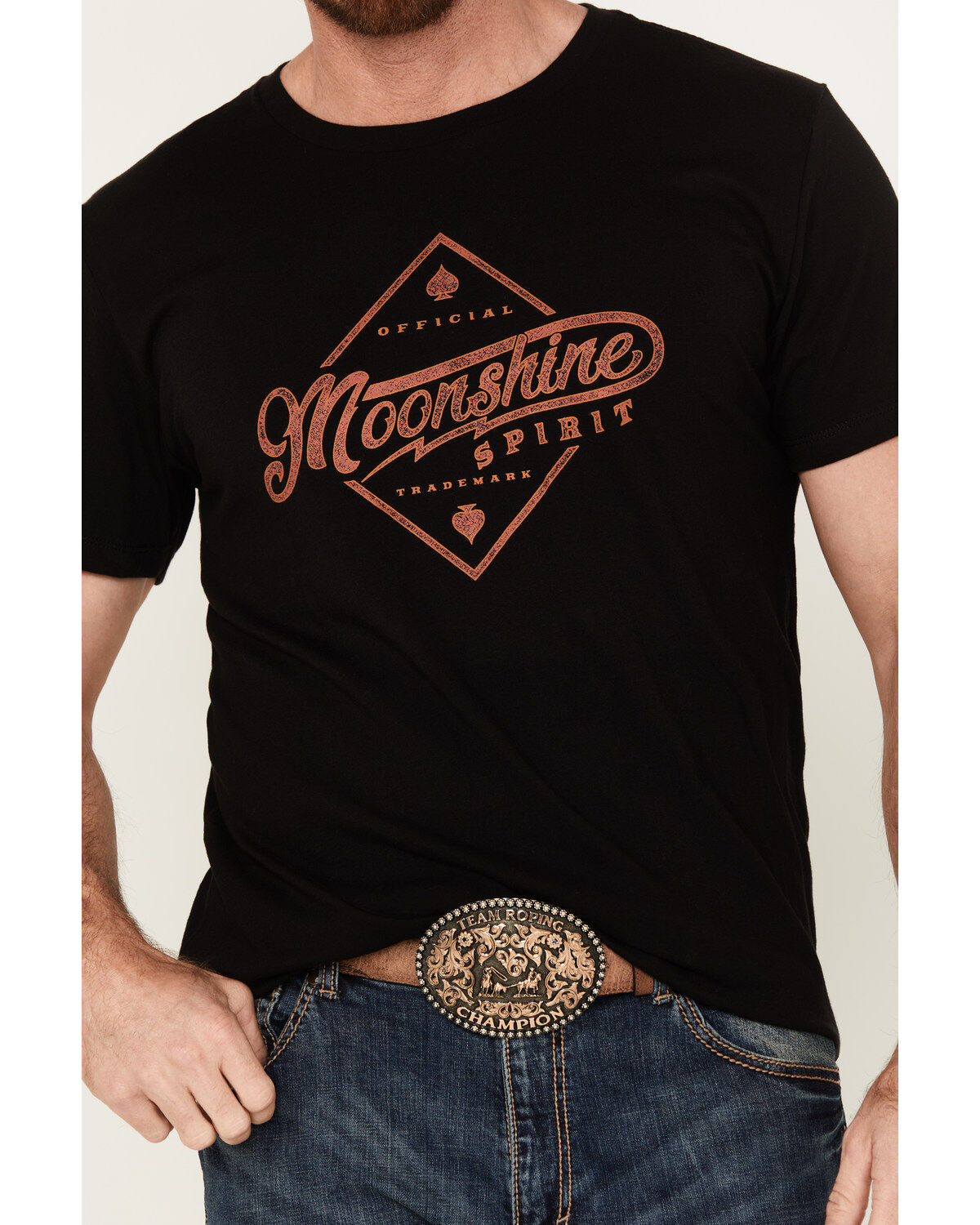 Image #3 - Moonshine Spirit Men's Diamond Short Sleeve Graphic T-Shirt, Black, hi-res